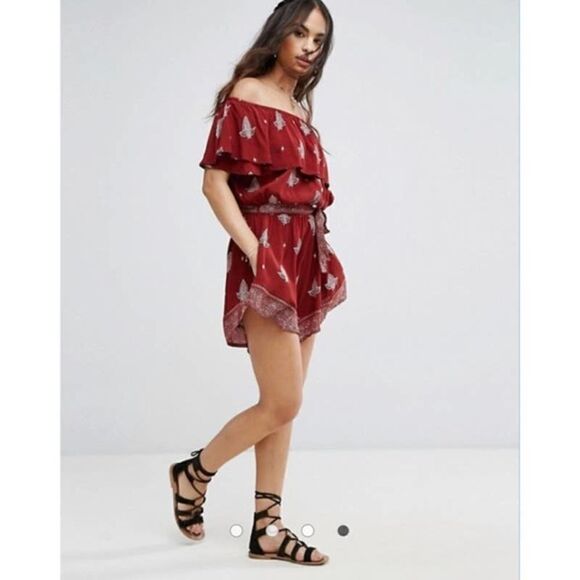 Faithfull Paisley Print Bardot Romper 2 - Picture 15 of 15